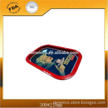 Square Tin Tray with offset Printing double side